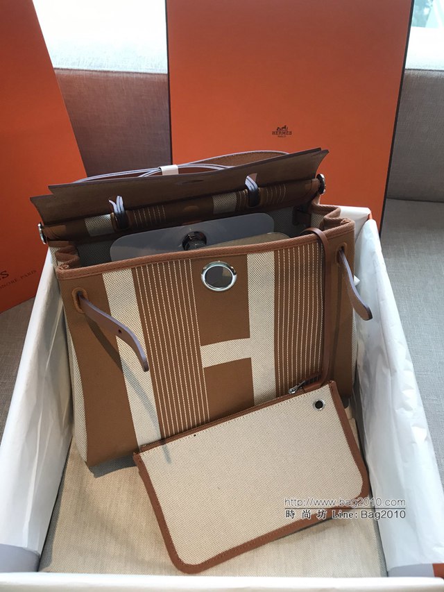 Hermes包包 愛馬仕升級版Herbag 手提肩背斜挎包 男女同款  tdh2046
